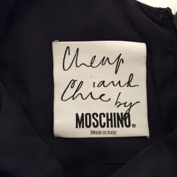 MOSCHINO CHEAP AND CHIC LITTLE BLACK DRESS SIZE 6 - Picture 6 of 8